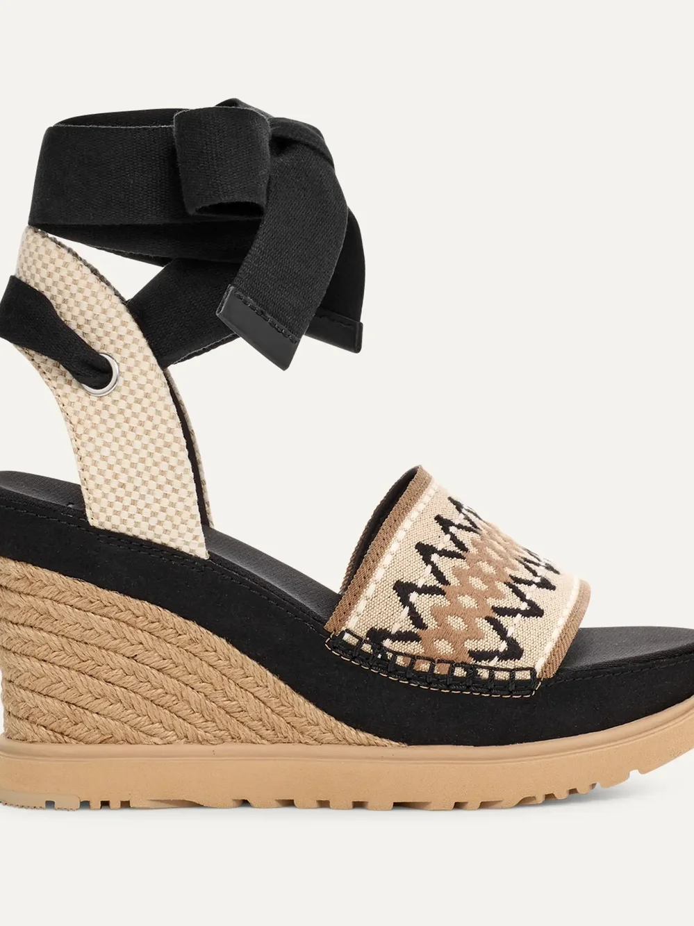 UGG Abbot Ankle Wrap Espardille Sandals Size 5